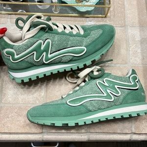 Marc Jacobs Women’s Green The Terry Jogger Sneakers